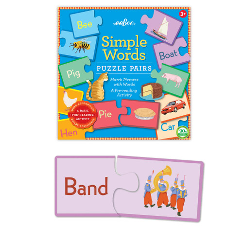 EEBOO PUZZLE PAIRS - SIMPLE WORDS