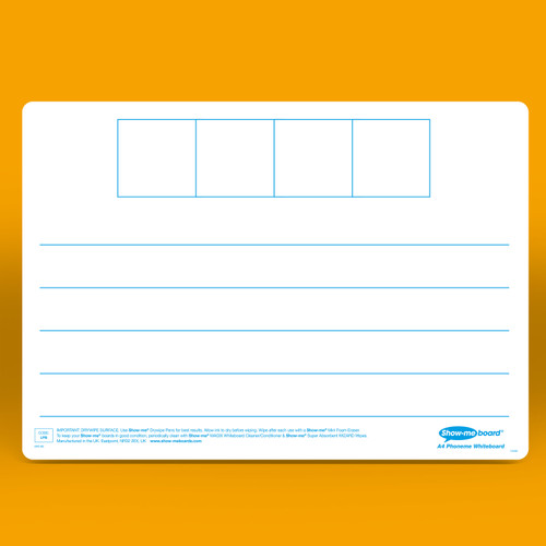 SHOW-ME 4 FRAME PHONEME MINI WHITEBOARD (CLASSPACK)
