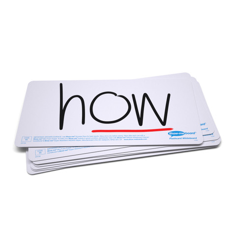 SHOW-ME FLASHCARDS WHITEBOARD, PKT 10