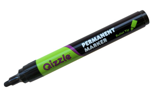 QIZZLE PERMANENT MARKER, BULLET (BLACK)