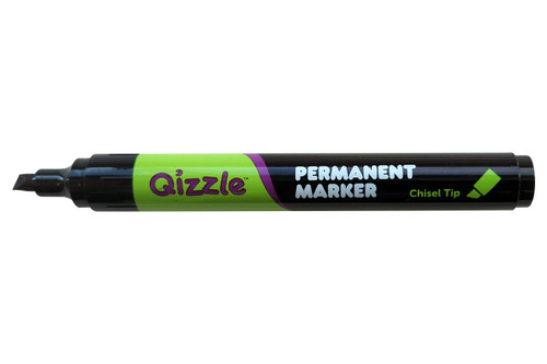 QIZZLE PERMANENT MARKER, CHISEL (BLACK)