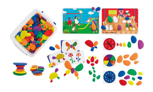 EDX RAINBOW PEBBLES CLASSROOM SET, 252 PC