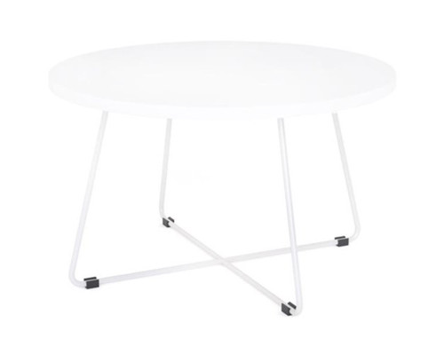 ZION TABLE 600 ROUND- WHITE