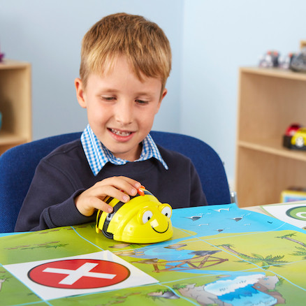 BEE-BOT PROGRAMMABLE FLOOR ROBOT, SET OF 6