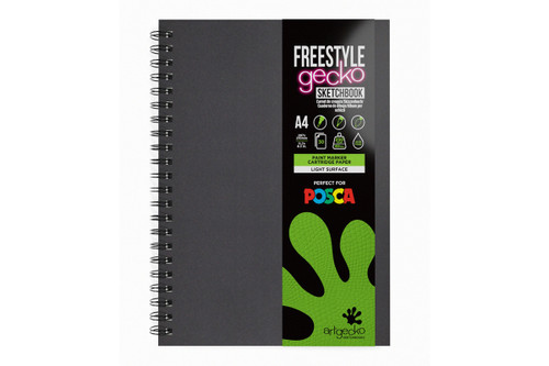 Artgecko Pro Skizzenblock A3 – 20 Blatt, 240 G/m², Säurefrei & Nassfest, Ideal Für Acryl & Tinte