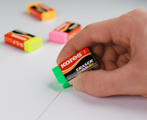 KORES ERASER KE30 NEON (ASSORTED COLOURS)