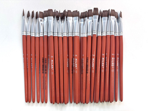 MILAN SCHOOL BRUSH 121 SERIES FLAT, PKT 36