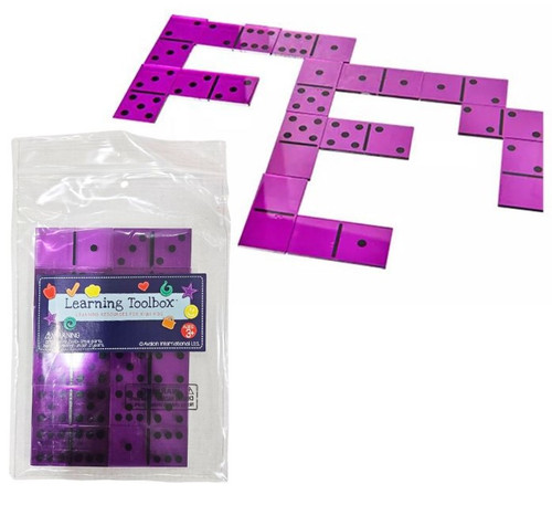DOMINOES 28PC PURPLE