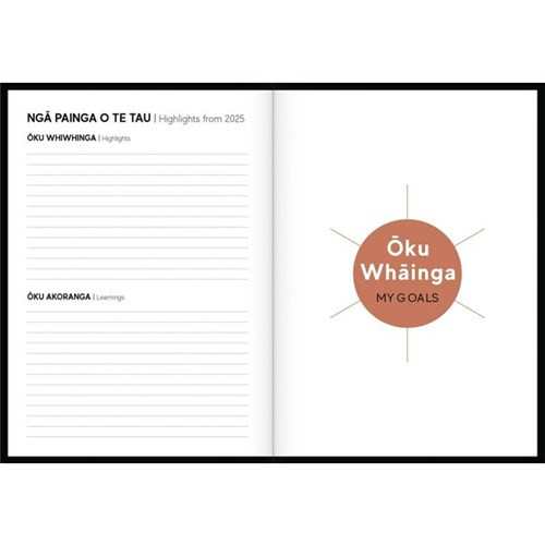 TUHI DIARY A51 DAY PER PAGE RATAKA RED KORU 2026