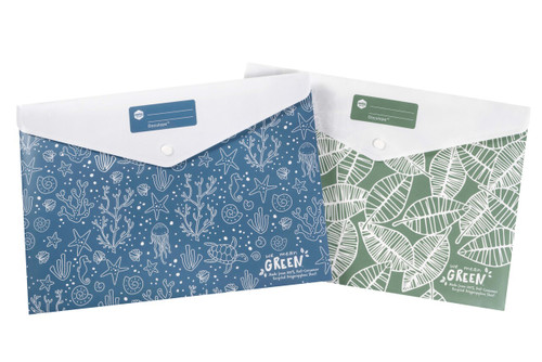 MARBIG ENVIRO DOCUMENT WALLET A4, PKT 10 (ASSORTED)