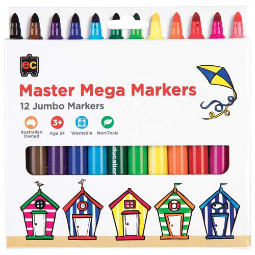EC MASTER MEGA MARKERS (PACK OF 12)