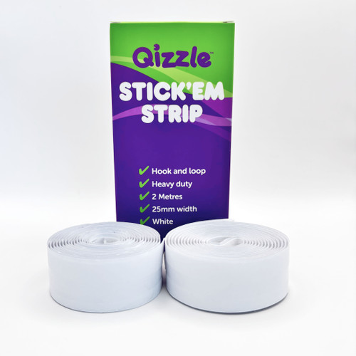 QIZZLE STICK EM STRIP (HOOK AND LOOP), 2MT ROLL