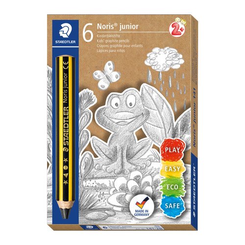 STAEDTLER NORIS JUNIOR 2B GRAPHITE PENCIL (PACK OF 6)
