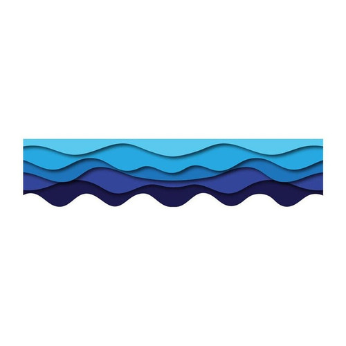 OCEAN WAVES SCALLOPED BORDER PKT 12