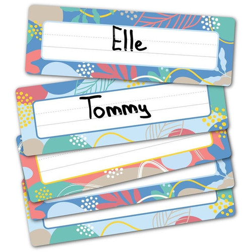 GROWING MINDS ADHESIVE NAME PLATES - PACK OF 30