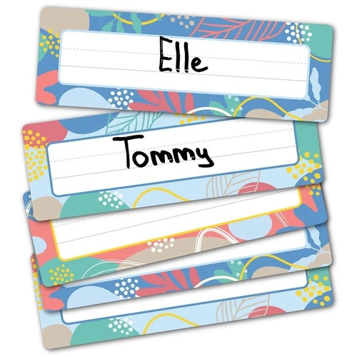 GROWING MINDS ADHESIVE NAME PLATES - PACK OF 30