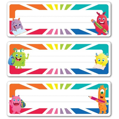 GIGGLE & GROW ADHESIVE NAME PLATES - PACK OF 30