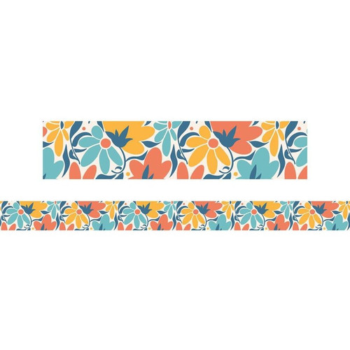 FLORAL BLOOM ABSTRACT BORDER PKT 12