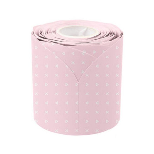 PINK PATTERNED ROLLED SCALLOPED BORDER 15.2M