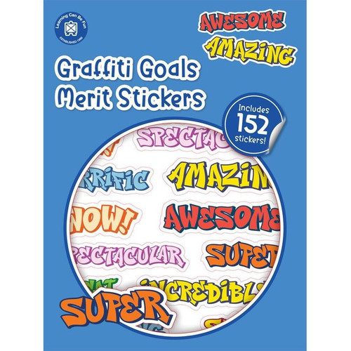 GRAFFITI GOALS MERIT STICKERS PKT 152