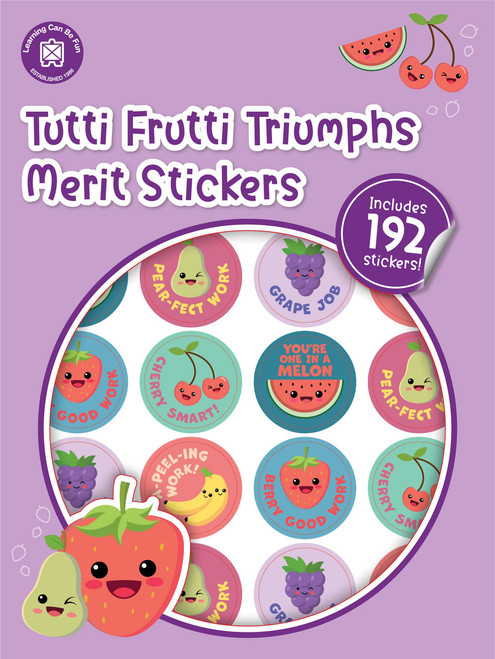 TUTTI-FRUITTI TRIUMPHS MERIT STICKERS PKT 192