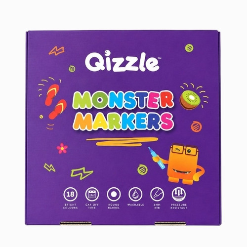 QIZZLE MONSTER MARKERS, PKT 144