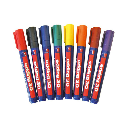 EDDING 30/8 POSTER MARKER SET OF 8