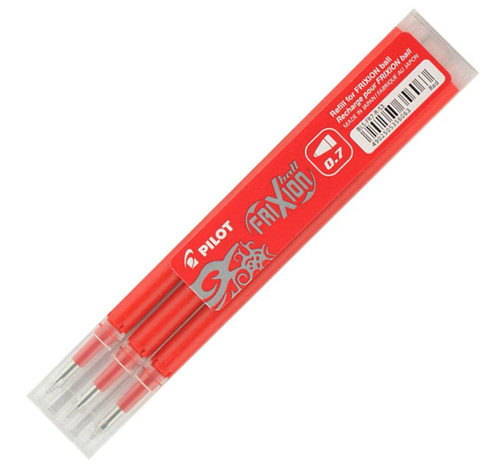 PILOT FRIXION REFILL (RED), PKT 3