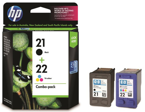 HP21/22 ORIGINAL BLACK/COLOUR INK CARTRIDGE CC630AA