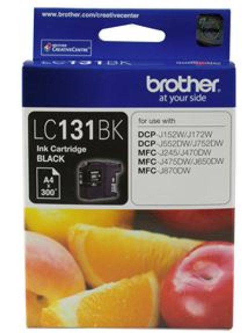 BROTHER LC131BK INK CARTRIDGE, BLACK