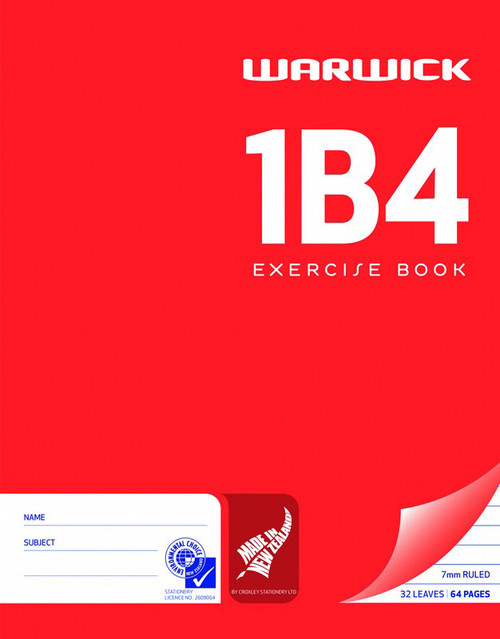 1B4 WARWICK EXERCISE BOOK