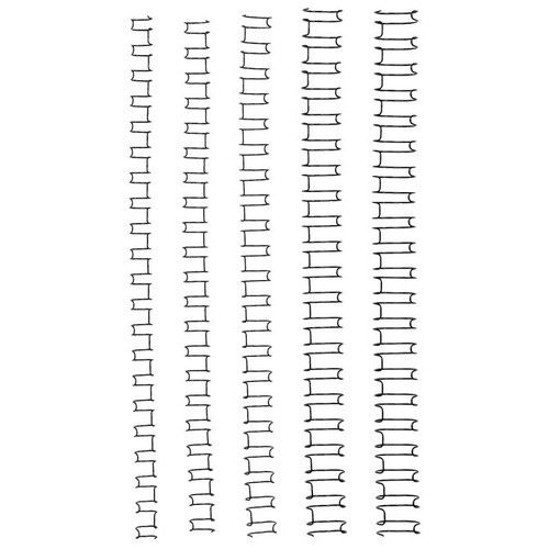 WIRE BINDING COILS 10MM SILVER, BOX 100