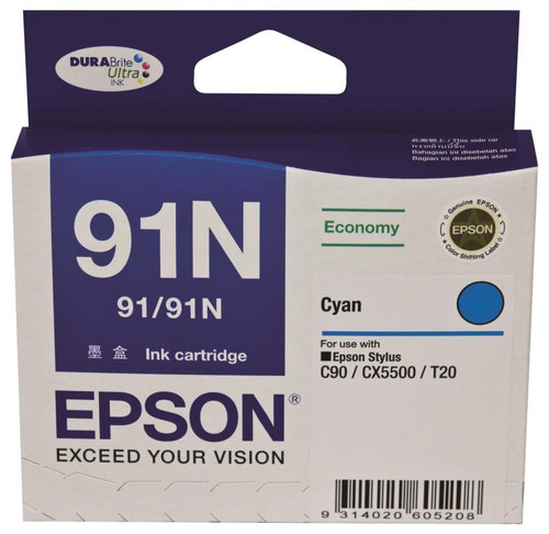 EPSON 91N CYAN INK CARTRIDGE T1072