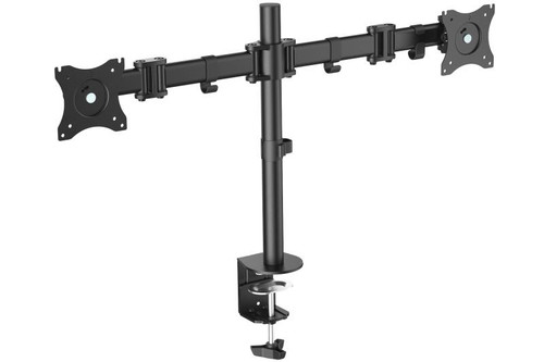 DIGITUS 15-27 INCH DUAL MONITOR STAND WITH CLAMP BASE