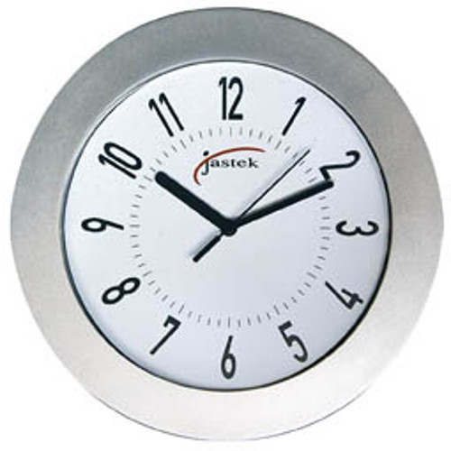 WALL CLOCK 25CM SILVER