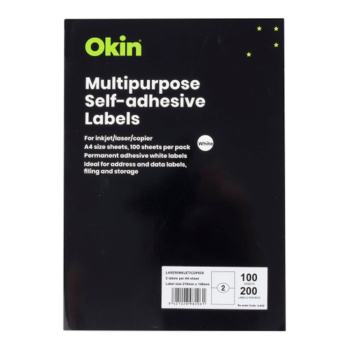 OKIN MULTIPURPOSE LABELS L02, PKT 100
