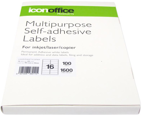 ICON MULTIPURPOSE LABELS L16, PKT 100