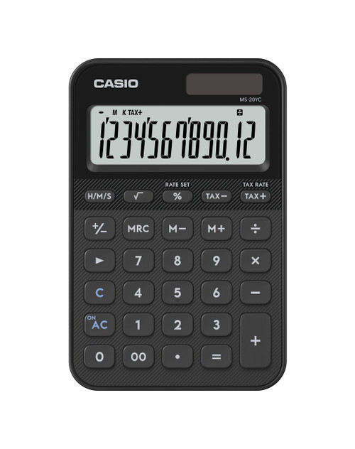 CASIO MS-20YC CALCULATOR (BLACK)