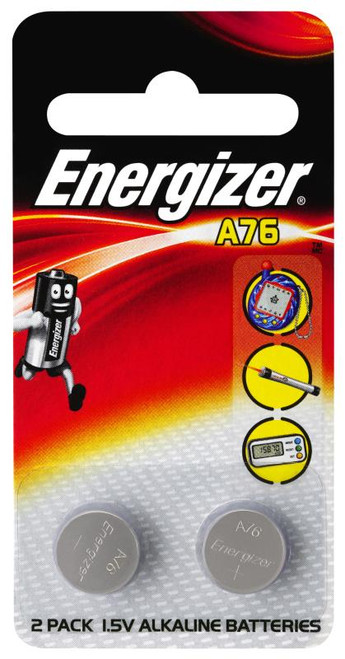 ENERGIZER A76 CALCULATOR BUTTON BATTERY, PKT 2