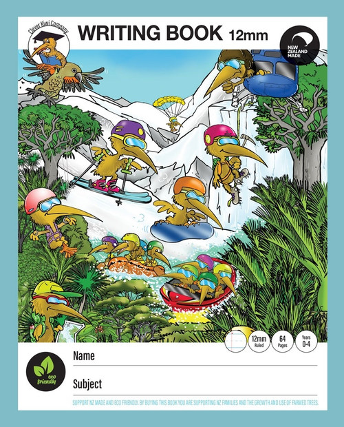 CLEVER KIWI WRITING BOOK 12MM