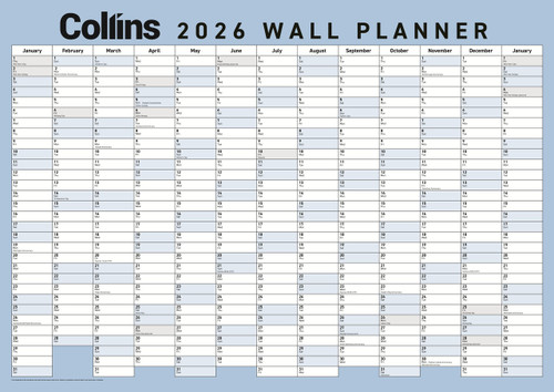 2026 LARGE LAMINATED WALL PLANNER 700 X 990MM