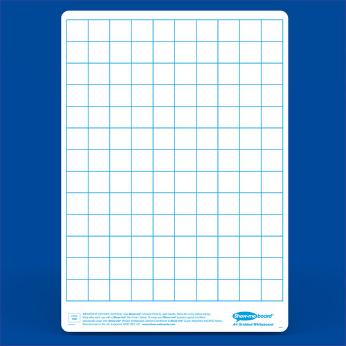 SHOW-ME GRIDDED/PLAIN MINI WHITEBOARDS (CLASSPACK)