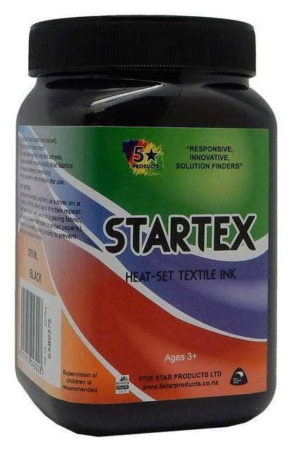 STARTEX TEXTILE INK - 375 ML (BLACK)