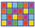 COLOUR SQUARES PLACEMENT RUG (3M X 2M)