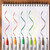 SHARPIE TWIN BRUSH MARKERS, SET 12