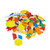 FOAM PATTERN BLOCK STICKERS, PKT 300