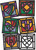 STAINED GLASS HEART FRAMES, PKT 24