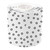BLACK AND WHITE DOTS ROLLED SCALLOPED BORDER 15.2M