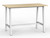 CUBIT BAR LEANER 1600 X 800MM - WHITE LEGS ATLANTIC OAK TOP