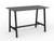 CUBIT BAR LEANER 1600 X 800MM - BLACK LEGS WITH SILVER TOP